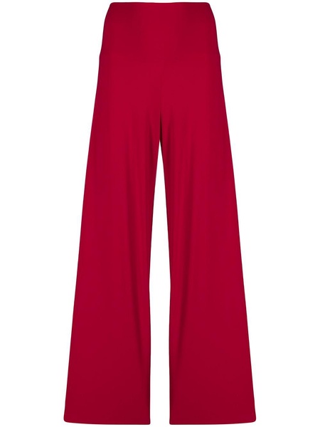 wide-leg flared trousers