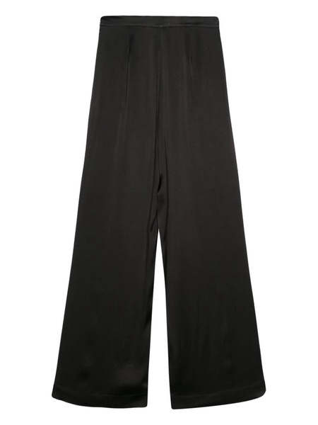 high-waisted palazzo trousers