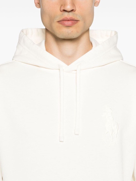 Polo Pony-embroidered cotton hoodie