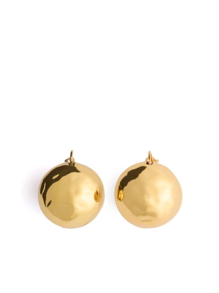 Sphere hammered earrings