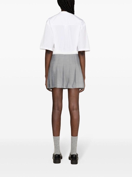 tailored pleated miniskirt