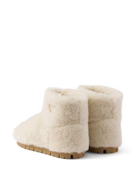 shearling booties