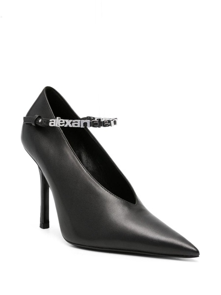 Delphine 105mm logo-lettering pumps 