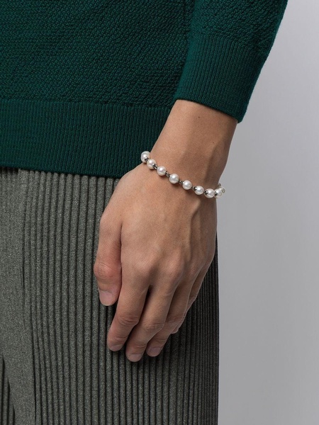 pearl-embellished  chain bracelet 