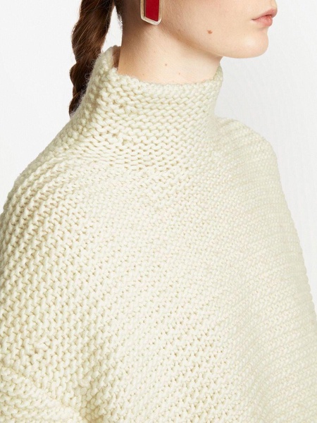 roll-neck chunky knit jumper