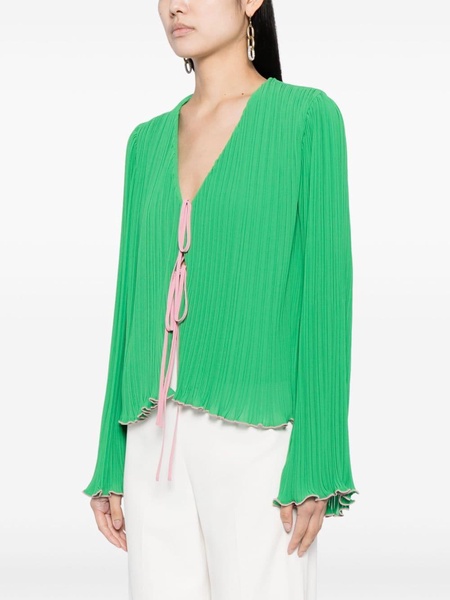 Crio fully-pleated blouse