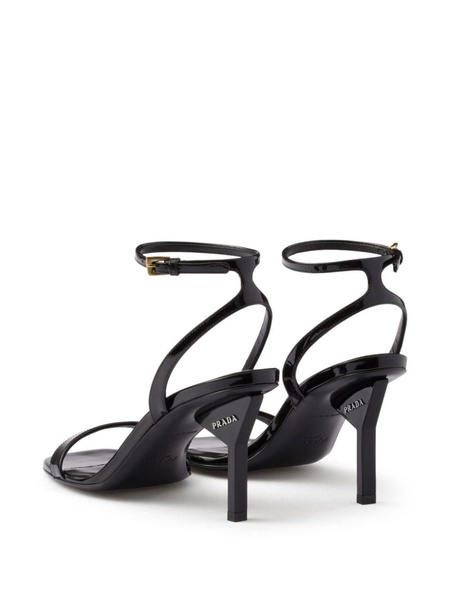 85mm patent-leather sandals