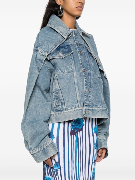 detachable-panels denim jacket