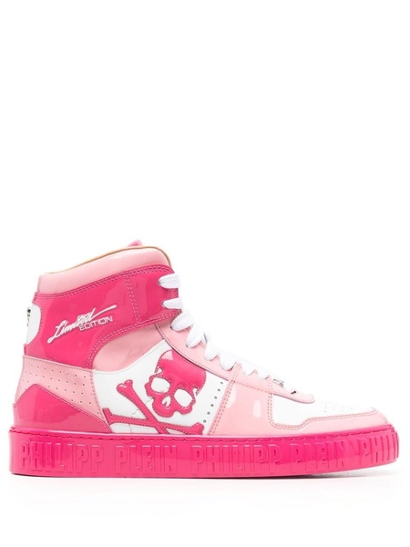 Skull high-top sneakers