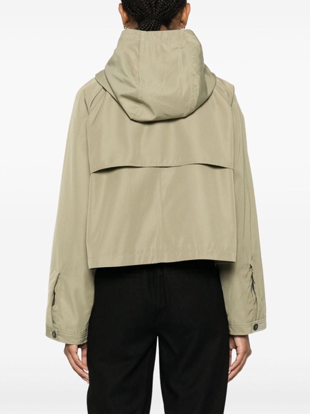 hooded military jacket