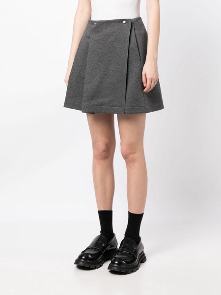 A-line cotton miniskirt