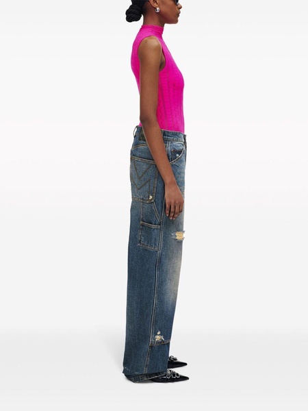 Grunge wide-leg carpenter jeans