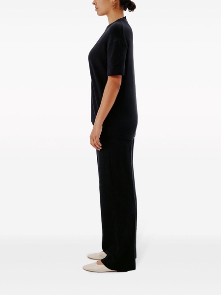 Luxe Seamed cotton T-shirt