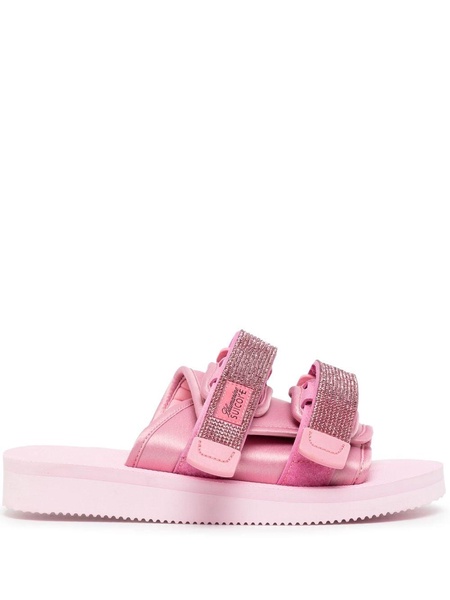 x Suicoke rhinestone-embellished slides