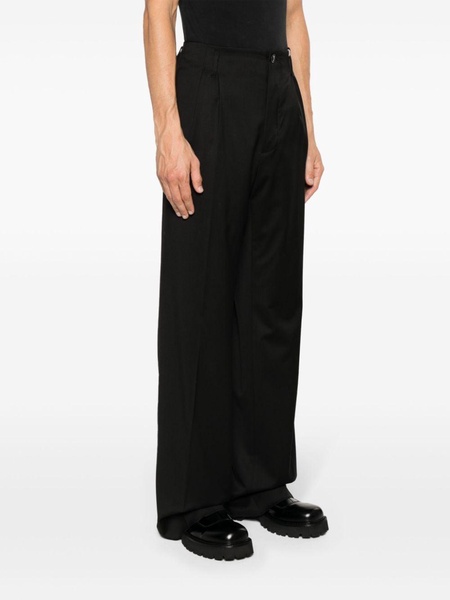 high-waist wide-leg trousers