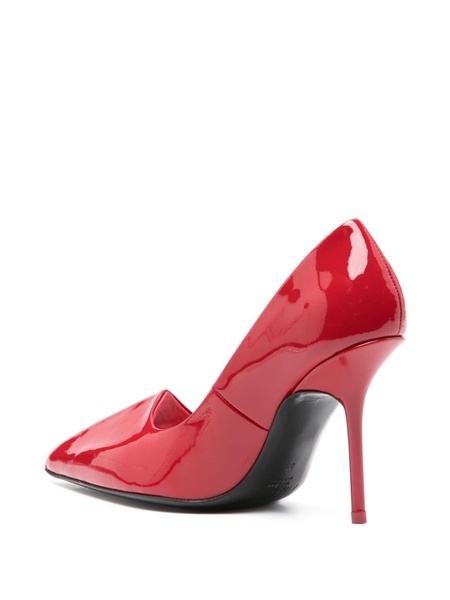 100mm patent leather pumps