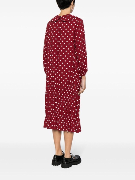 polka-dot Peter Pan-collar dress