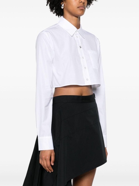 cropped cotton shirt