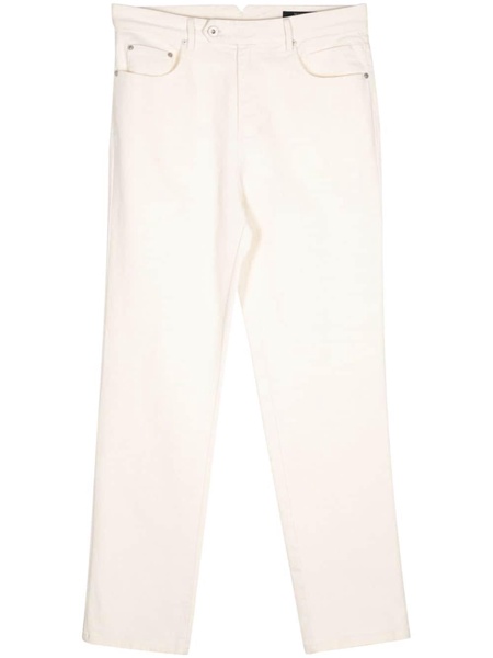 cotton-blend denim trousers