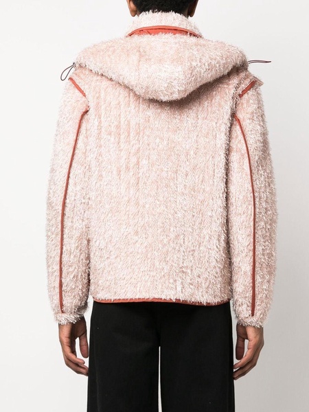 Reversible Fluffy hooded jacket