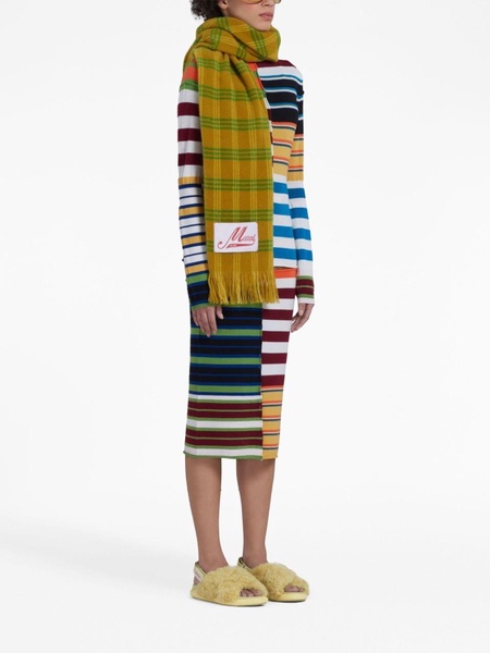 patchwork striped jumper