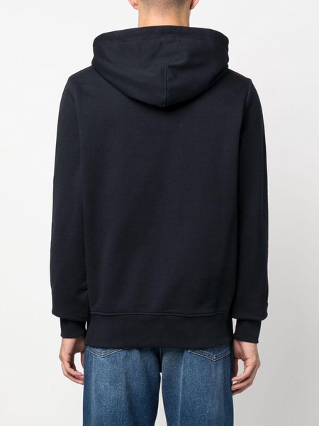 logo-print cotton hoodie