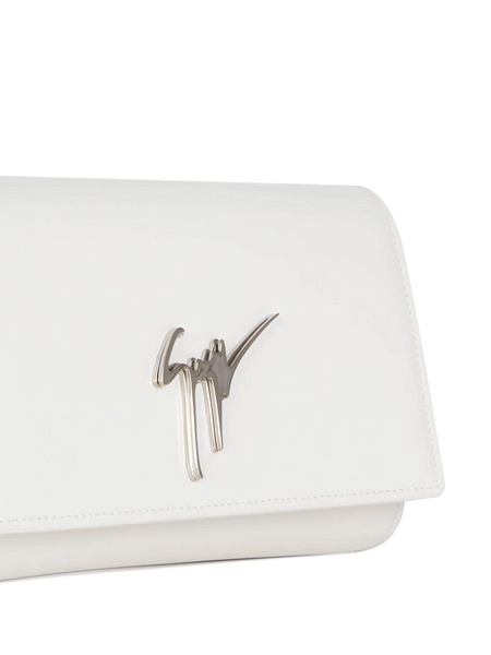 Cleopatra patent-leather clutch