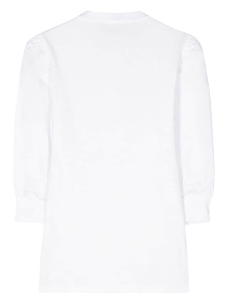 half-length puff sleeves top