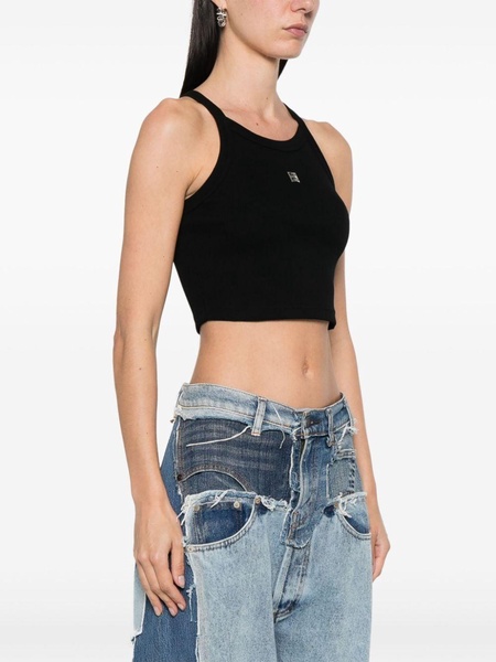 4G cotton-blend crop top