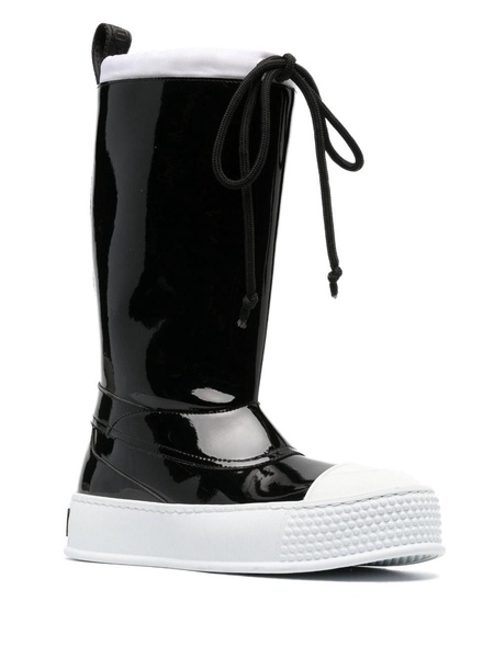 rubber-toecap platform boots