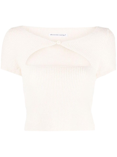 cut-out knitted top