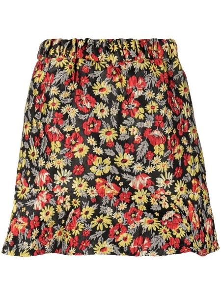 floral-print skirt