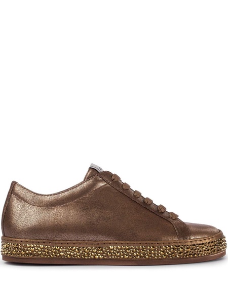 Andrea crystal-embellished sole sneakers