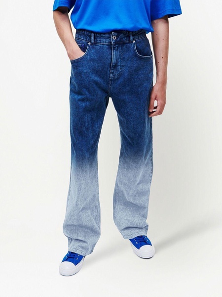 ombré-effect straight jeans