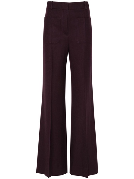 mid-rise straight-leg trousers