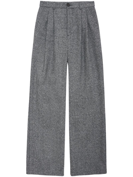 Carrie wide-leg wool trousers