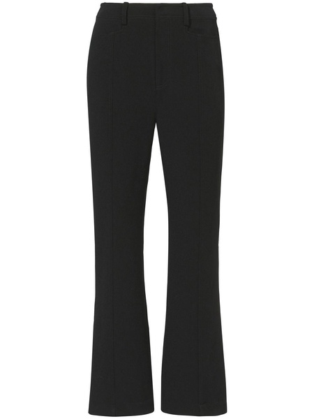 cropped kick-flare trousers