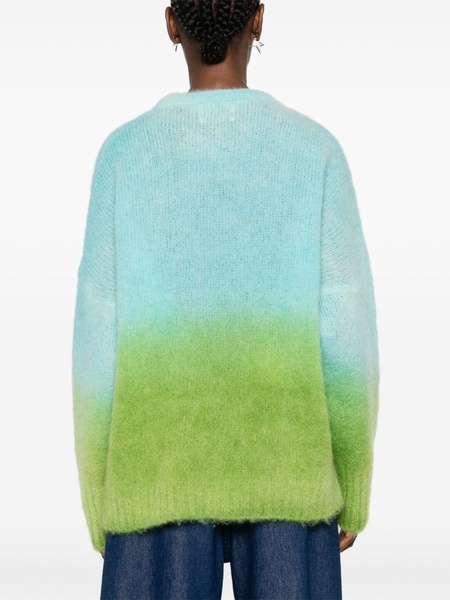 gradient-effect knitted sweater