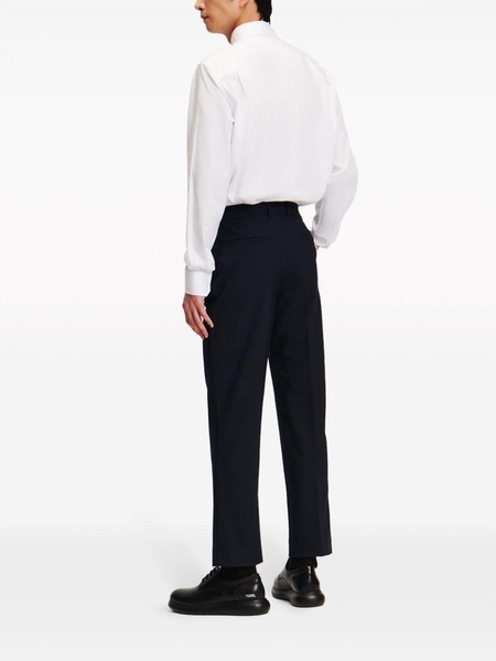 mid-rise tailored trousers