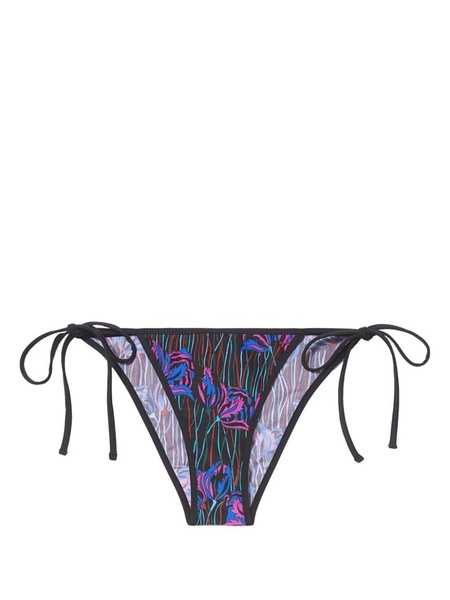 floral print tied bikini bottom