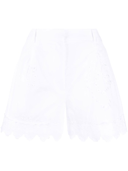 broderie-anglaise cotton shorts