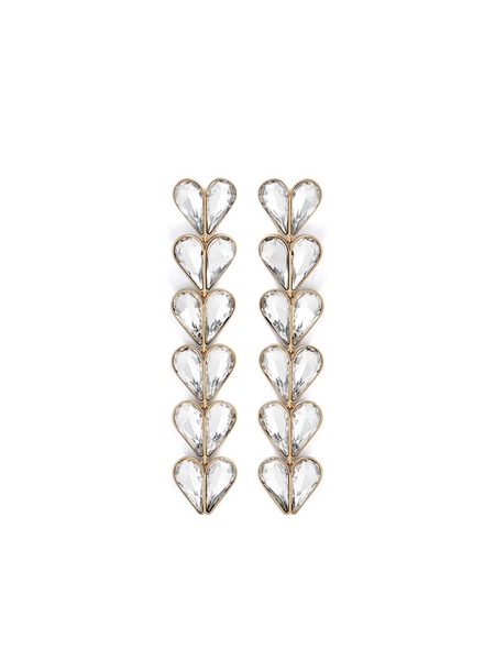 Heart Drop crystal earrings