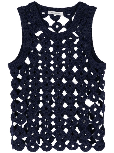 Stanza crochet-knit vest