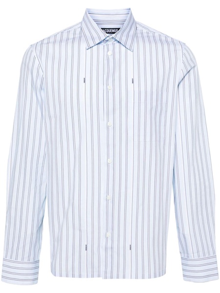 La Chemise Manches Longue striped cotton shirt