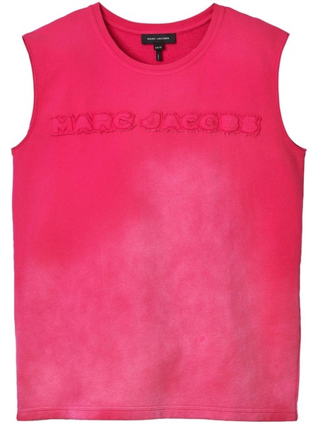 Grunge spray-effect tank top