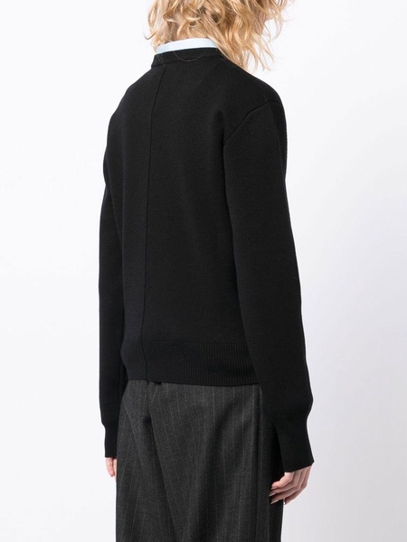 Side-Slit Crew-Neck sweater 