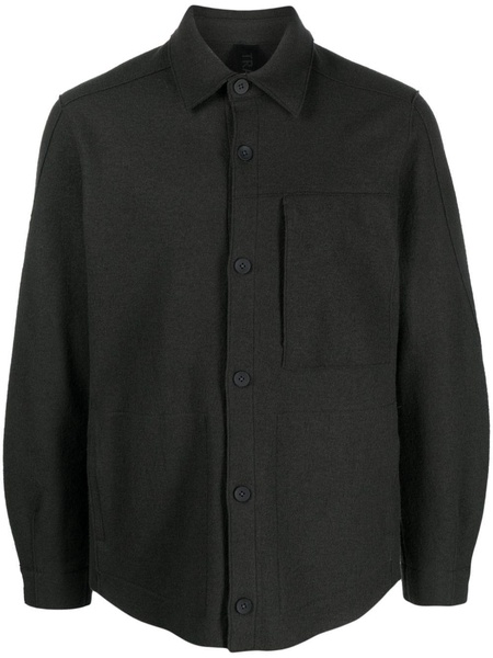 blend-effect wool shirt