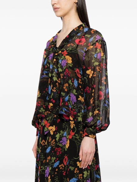 Nora floral-print blouse