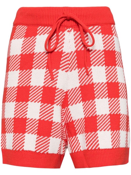 gingham knit Shorts