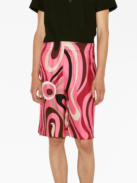 abstract-print Bermuda shorts 